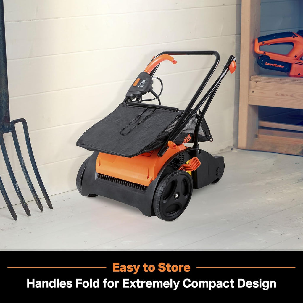 LawnMaster GV1212B Scarifier and Dethatcher 13-Inch 12AMP