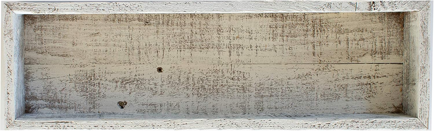 Small Wooden Planter Box – Rustic 1-Pack Wood Window Planter Box Set for Centerpieces & Storage – Durable Wooden Boxes for Decor - Perfect Toilet Basket for Bathroom Organizer