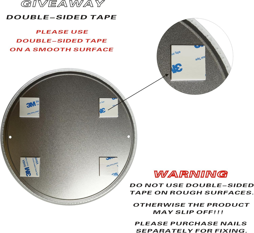 Toilet Sign Hanging Metal Sign 8x8 In Bathroom Wall Prompt Sign Suitable for Outdoor Spaces