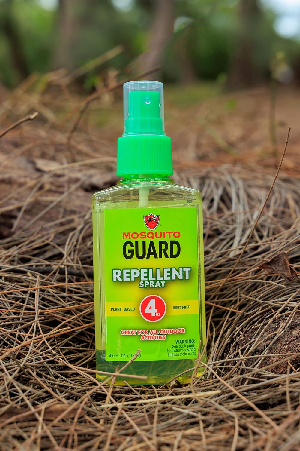 Mosquito Guard 4 oz fl Organic Mosquito Repellent Spray for Body - DEET Free Natural Bug Spray Travel Size - Mosquito Repellent Indoor - Insect Repellent Spray - Travel Bug Spray for People Outdoor