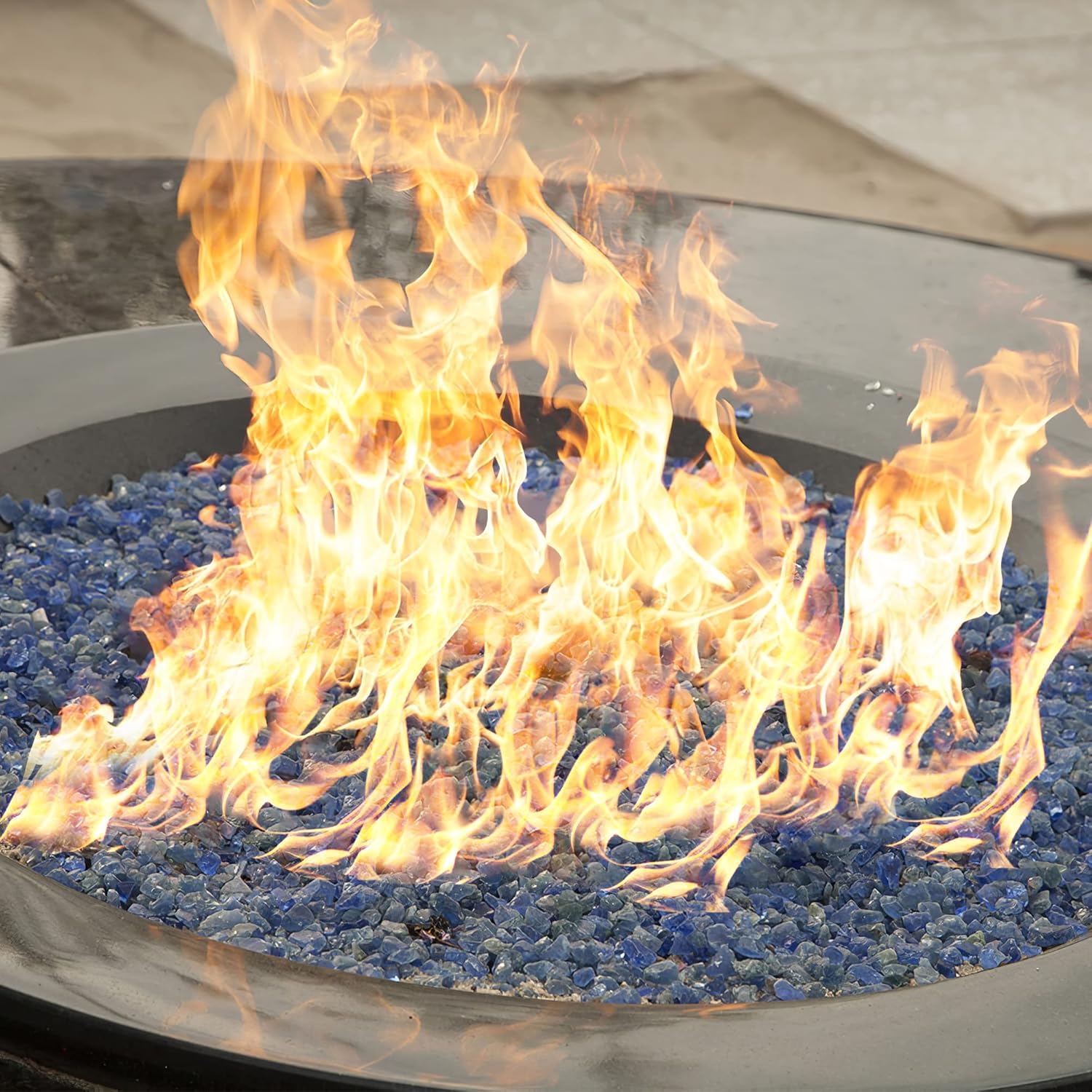 Fire Pit Burner Pan & Ring - Works with Liquid Propane - Stainless Steel Fire Pit Burner Kit 36-Inch Pan, 30-Inch Ring - 200,000 BTU Max