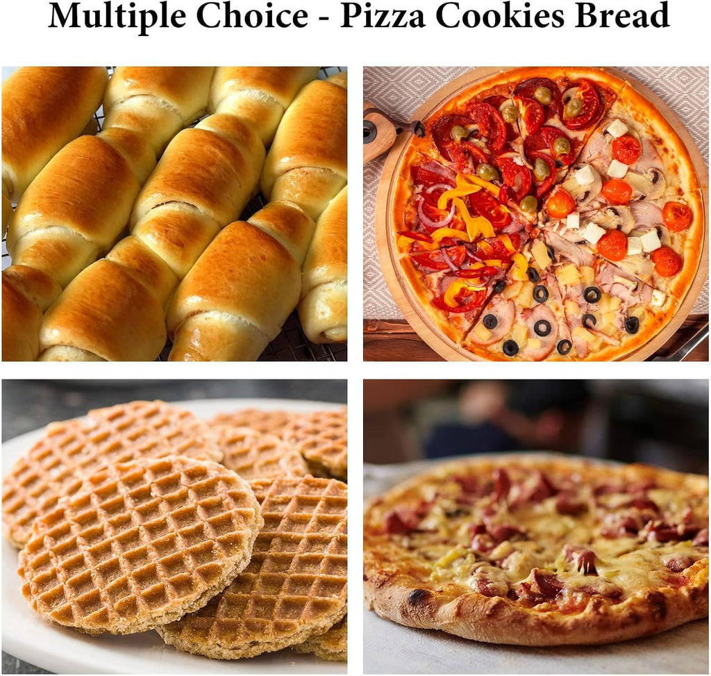 13.2" Square Pizza Stone for Ooni Karu 12 Pizza Oven, High-Quality Ceramic Grill Plate Accessories Pizza Baking Stone for Oven/Grill, Thermal Shock Resistance, Ideal for Bread and Cookie