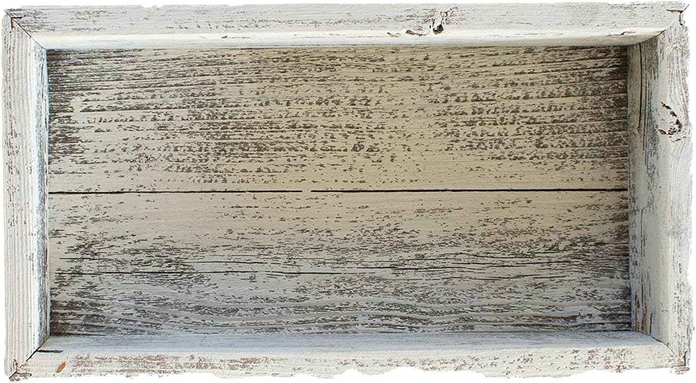 Small Wooden Planter Box – Rustic 1-Pack Wood Window Planter Box Set for Centerpieces & Storage – Durable Wooden Boxes for Decor - Perfect Toilet Basket for Bathroom Organizer