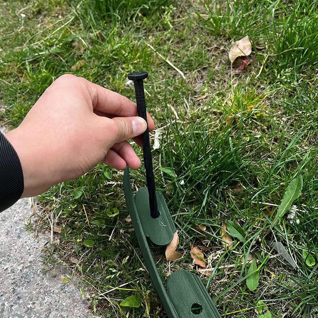 Landscape Edging,33FT Garden Edging Borders [Extra Tall 4IN High] Flexible Lawn Edging Kit with 30pcs Stakes,Mini Plastic Fence for Yard Flowerbeds,Grass-Green