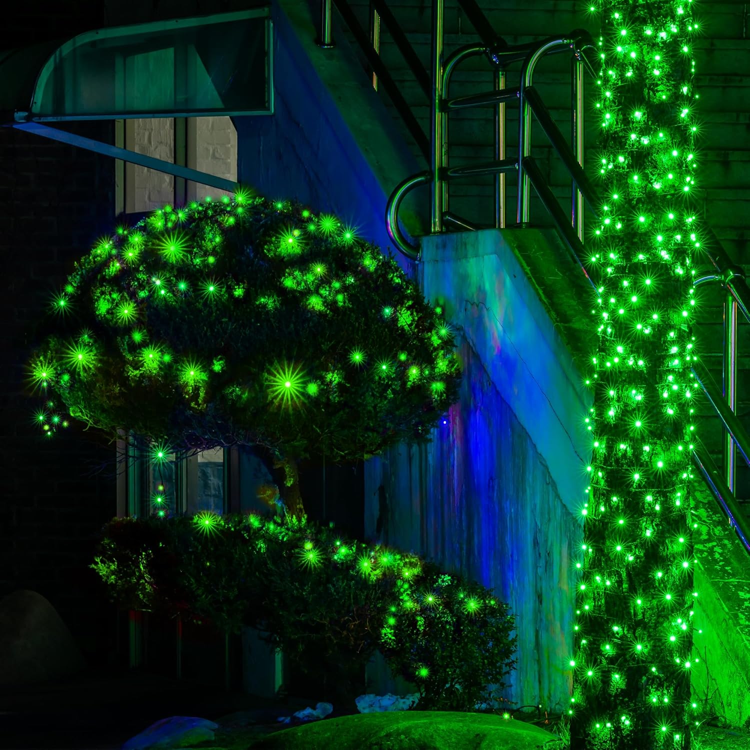 Solar String Lights for Outside, 39Ft 100 LED Solar String Lights Outdoor with 8 Modes，Solar Lights for Outside Waterproof for Yard, Fence,Balcony, Party,Christmas Tree Decorations (Green)