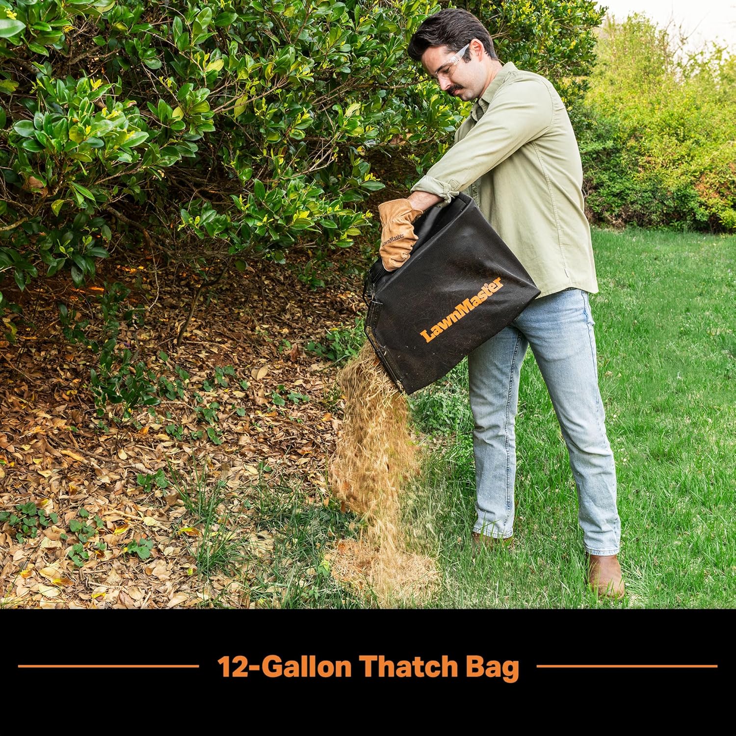 LawnMaster 48V MAX Brushless 16” Cordless Scarifier & Dethatcher with Removable Thatch Collection Bag Quick-Fold – CLGVB4816