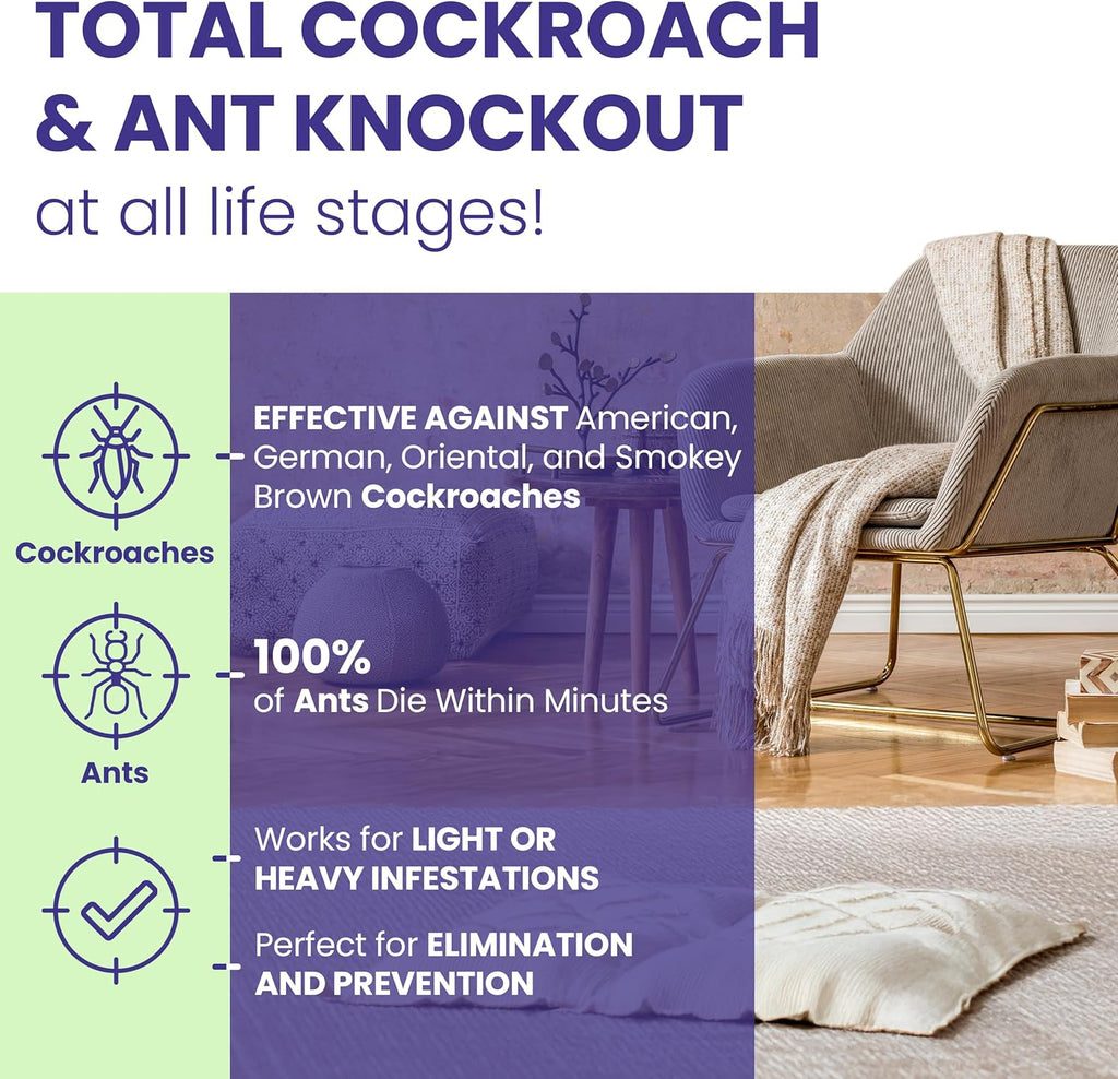 Home Insect Pest Control Spray 16oz – Kills & Repels Fleas, Ticks, Ants, Roaches, Spiders, Bed Bug and More on Contact with Peppermint Oil; Natural Safe and Effective Indoor & Outdoor Solution