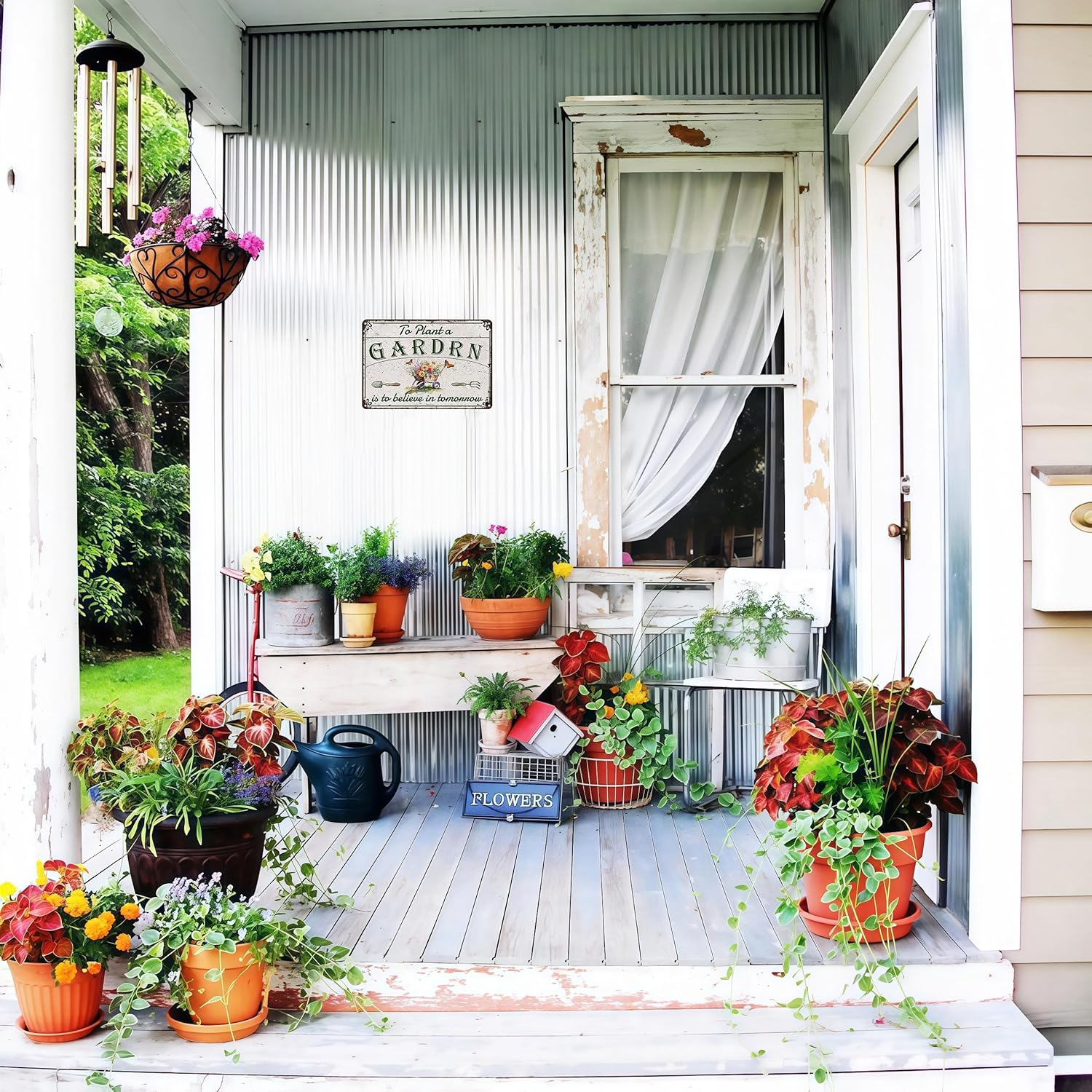 Bestylez Gardening Gifts To Plant A GARDRN Vintage Gardening Signs for Home GARDRN Greenhouse Living Room Bedroom Yard Outdoor Decor 8X12 Inch (3377) , since the in hand item is showing GARDRN