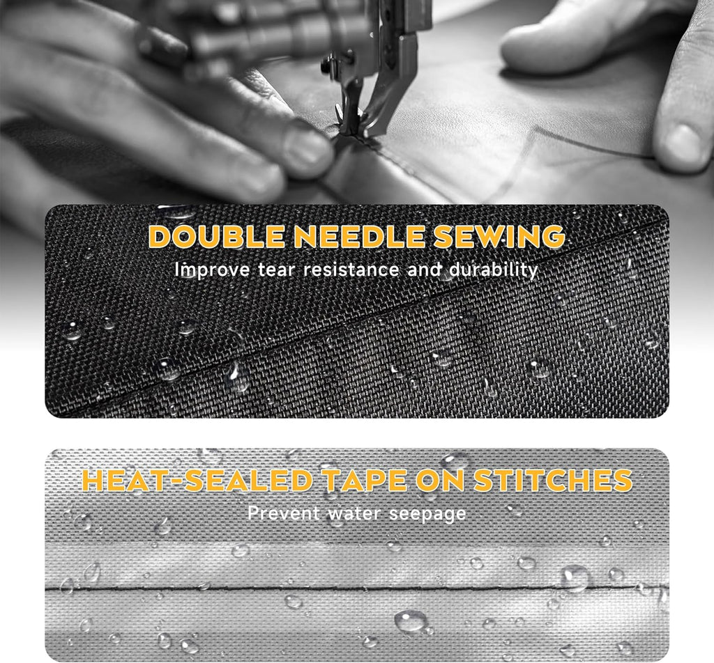 Grill Cover for GasOne 26 in Flat Top Gas Grill with 3 Burners, Heavy-Duty 600D Tabletop BBQ Cover for Gas One Portable Tabletop Griddle