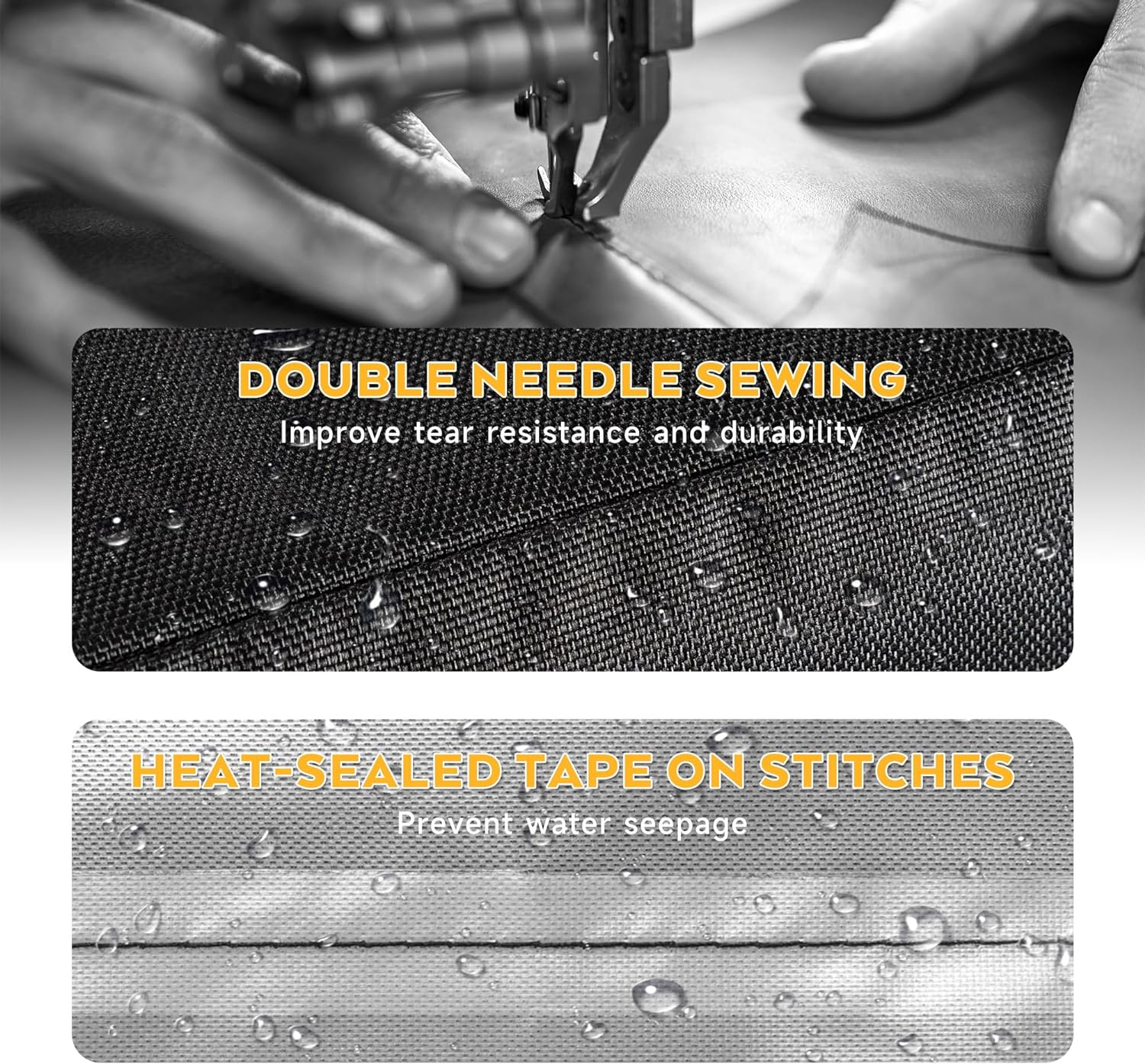 Grill Cover for GasOne 26 in Flat Top Gas Grill with 3 Burners, Heavy-Duty 600D Tabletop BBQ Cover for Gas One Portable Tabletop Griddle