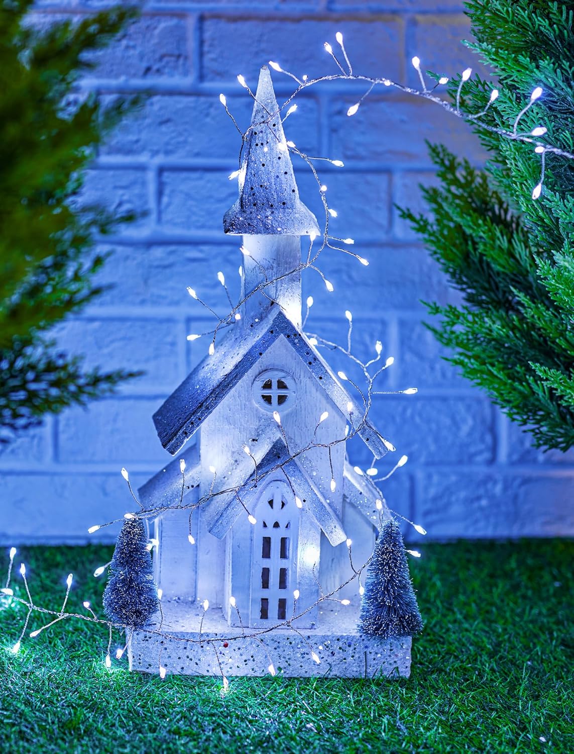 Brightown Solar String Lights, Outdoor Decor (Pure White, 19.6Ft)