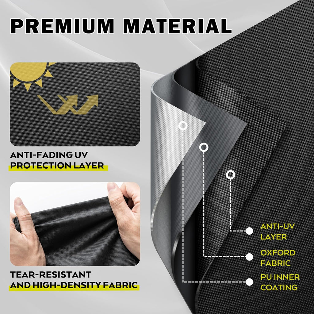 Griddle Cover for Member's Mark 4-Burner Outdoor Gas Grill, Flat Top Grill Cover for Member's Mark 36 Inch Outdoor Griddle-Waterproof Griddle Cover 72in