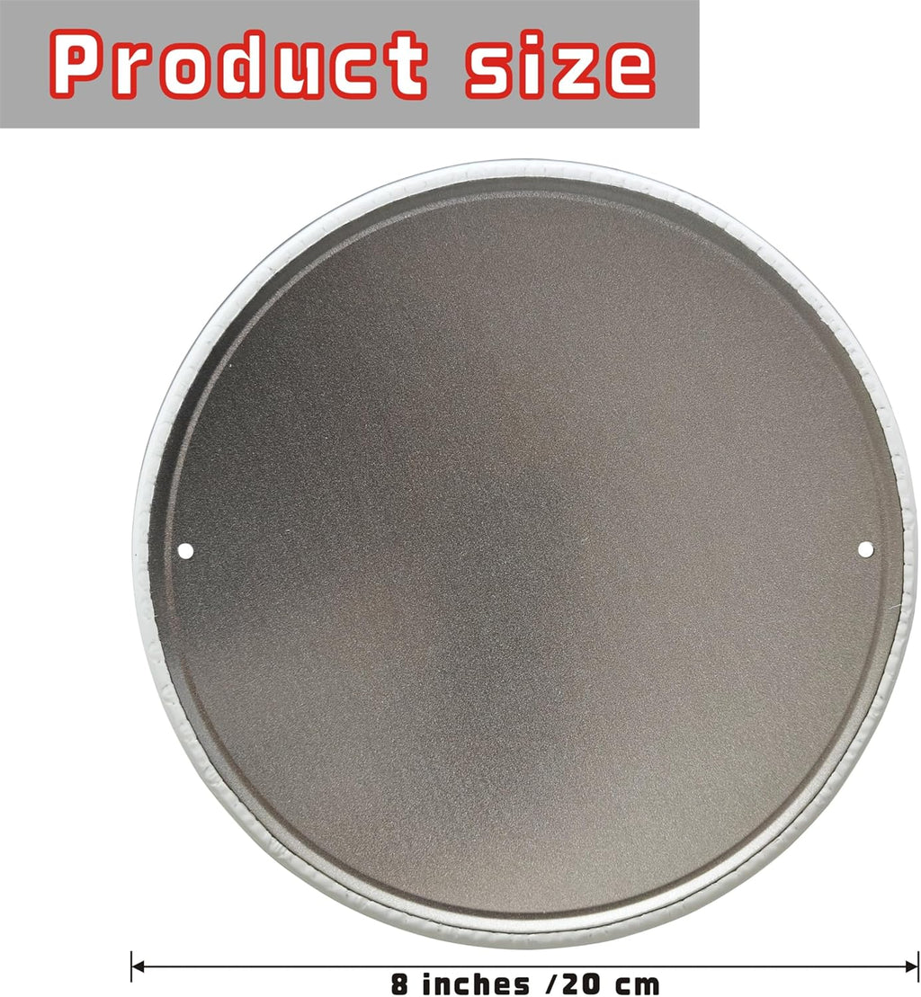 Toilet Sign Hanging Metal Sign 8x8 In Bathroom Wall Prompt Sign Suitable for Outdoor Spaces