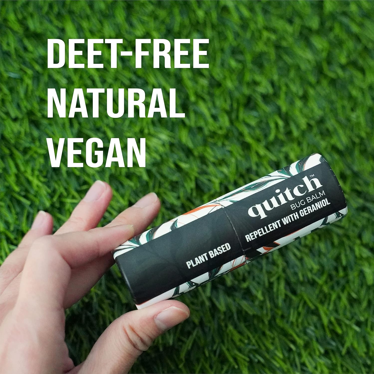 Quitch Mosquito Bug Repellent Balm, Bug Spray Alternative Insect Repellent Travel Size, DEET-Free Vacation Essentials Cruise Must Have, Natural Bug Repellent Wipes Alternative, Made in The USA