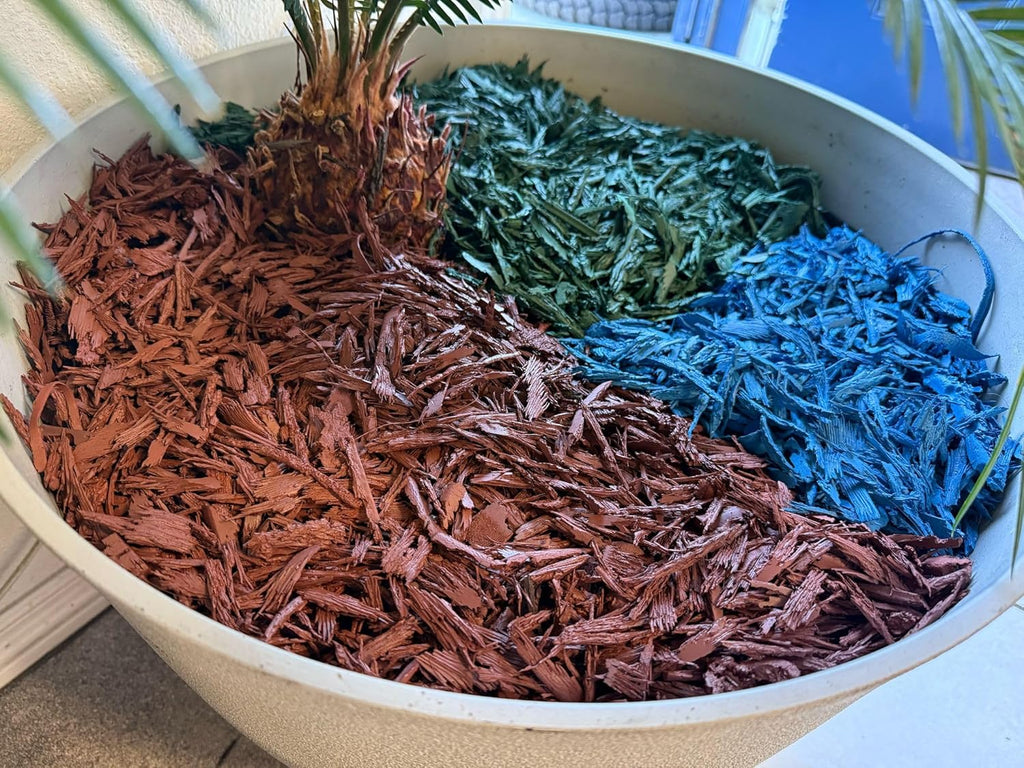 100% Wire-Free Shredded Rubber Mulch – Brown – 10 lb (0.6 cu ft) – Long-Lasting, Low Maintenance, Safe for Kids & Pets – Ideal for Landscaping & Playgrounds