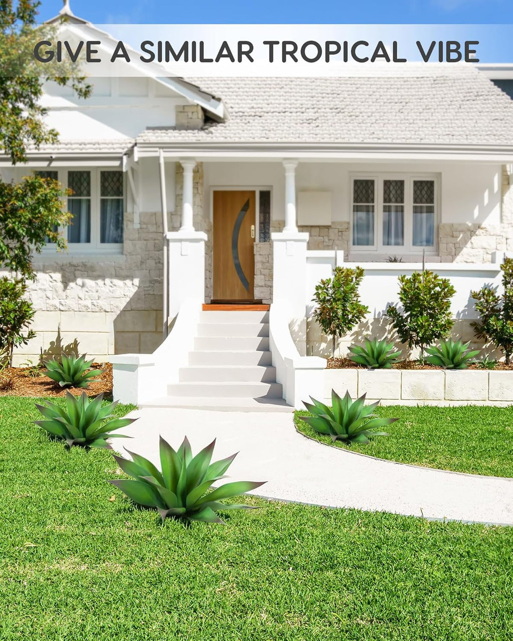 Velener Artificial Outdoor Agave Plant - Small Size UV Resistant Fake Agave Plants for Indoor and Outdoor Decor(Purple, 14 Inch)-2 Pack