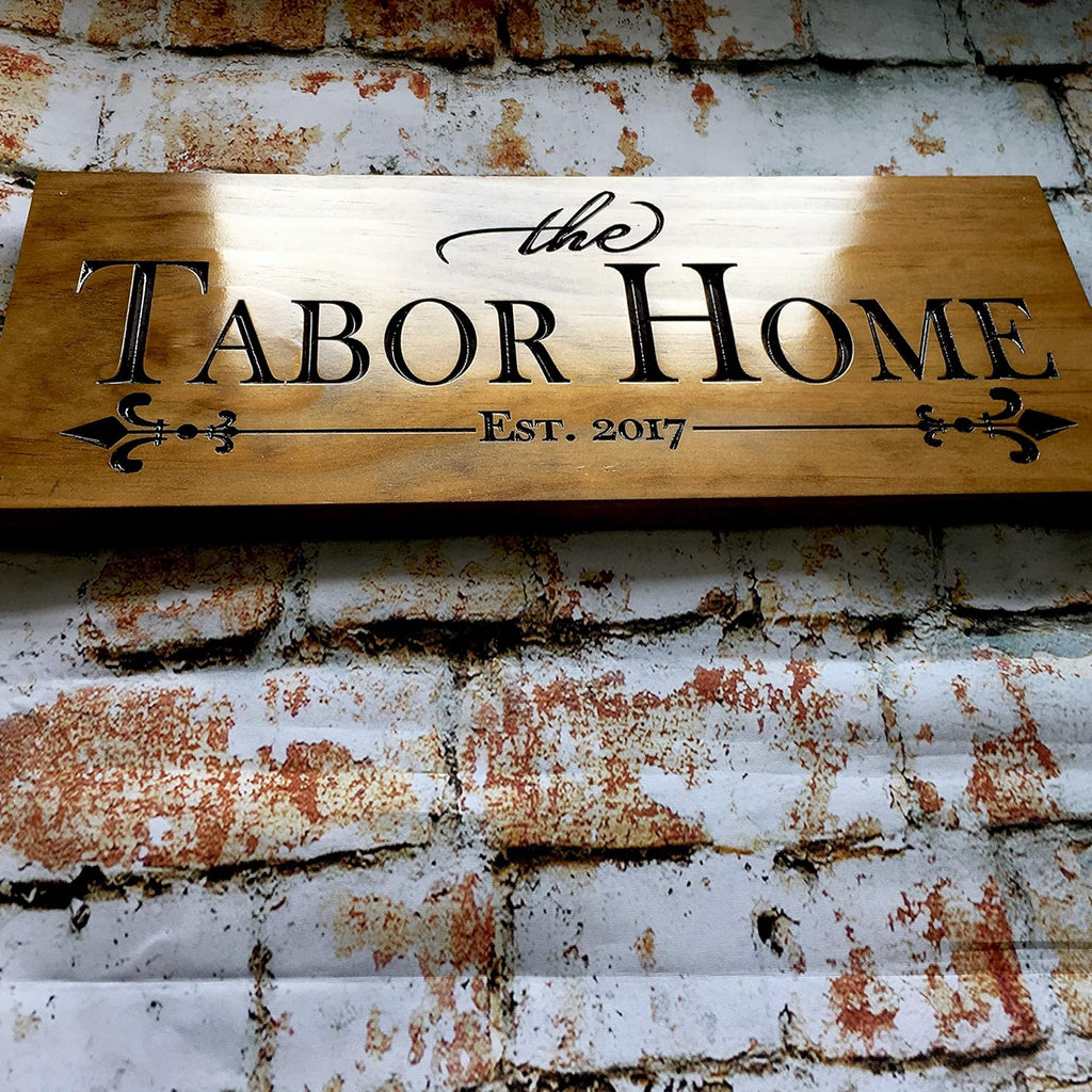 Custom Wooden Signs, Personalized Wood Signs, Custom Wood Signs, Personalized Cabin Signs, Outdoor Wooden Sign, Family Name Signs (Tabor Home Style)