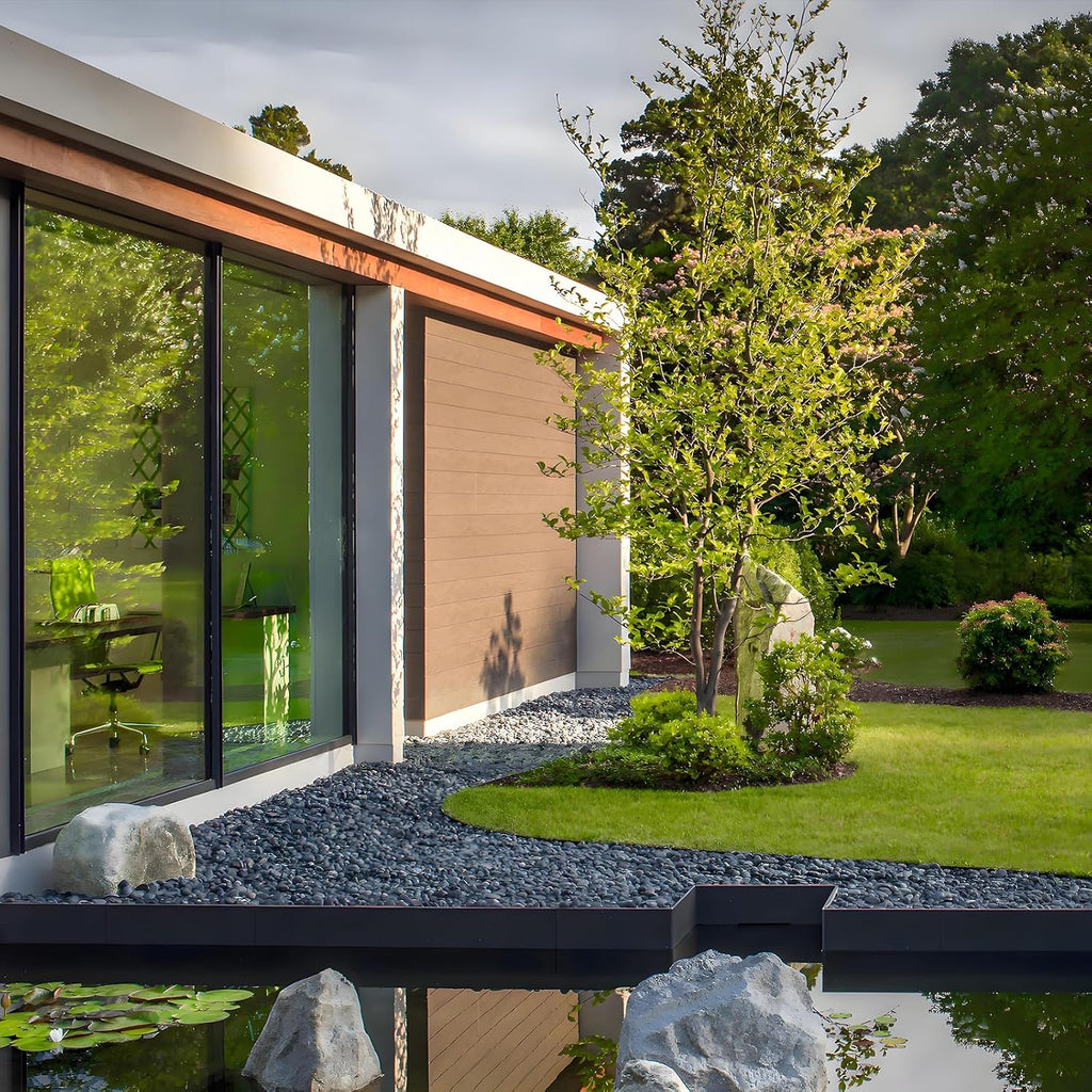 10 lbs Black River Rocks, 1-2 Inch Black Stones Pebbles for Plants, Landscaping, Garden, Aquarium, Backyard and Indoor Water Fountains