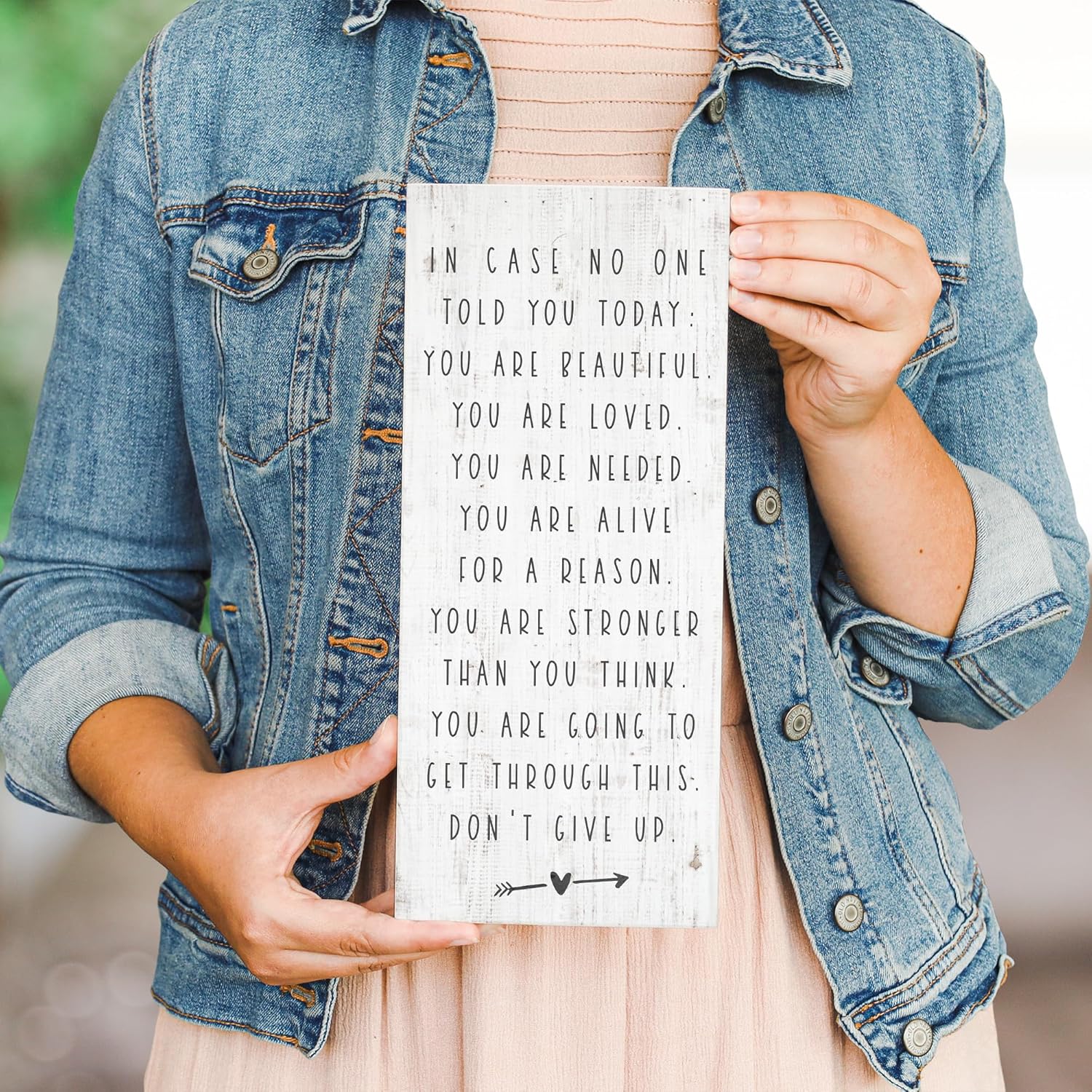 Simply Said Inspire Boards – “You Are Going To Get Through This, Don’t Give Up” – Inspiring and Supportive Sign For Friend or Relative – Real Wood Sign Hand Crafted In USA – 12” x 5.5”