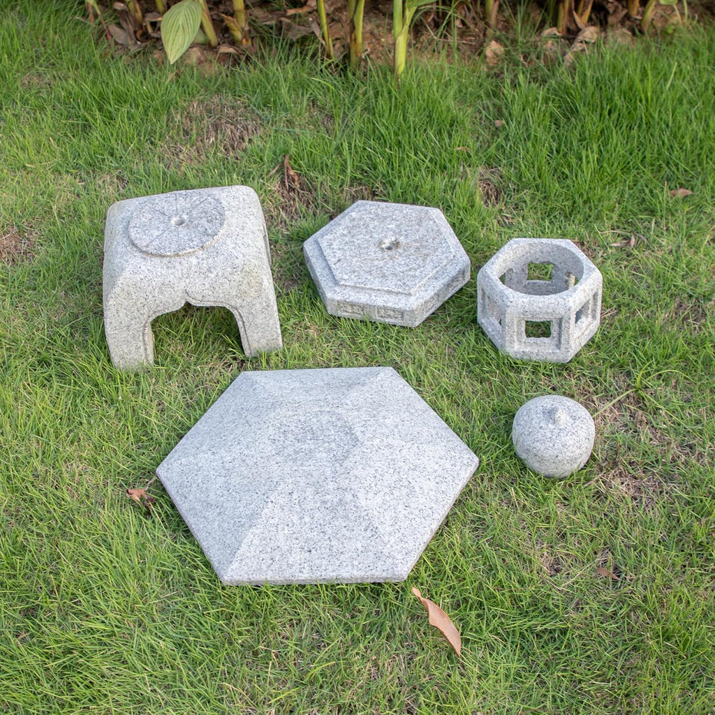 Natural Granite Japanese Garden Decorations - Pagoda Lanterns and Statues