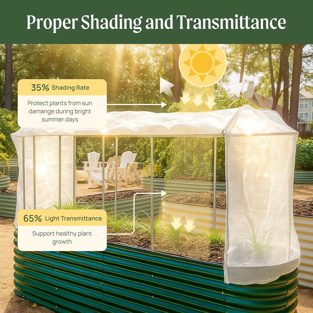 Vego garden Cover System for 2.0' x 5.0' (4 in 1) Garden Bed