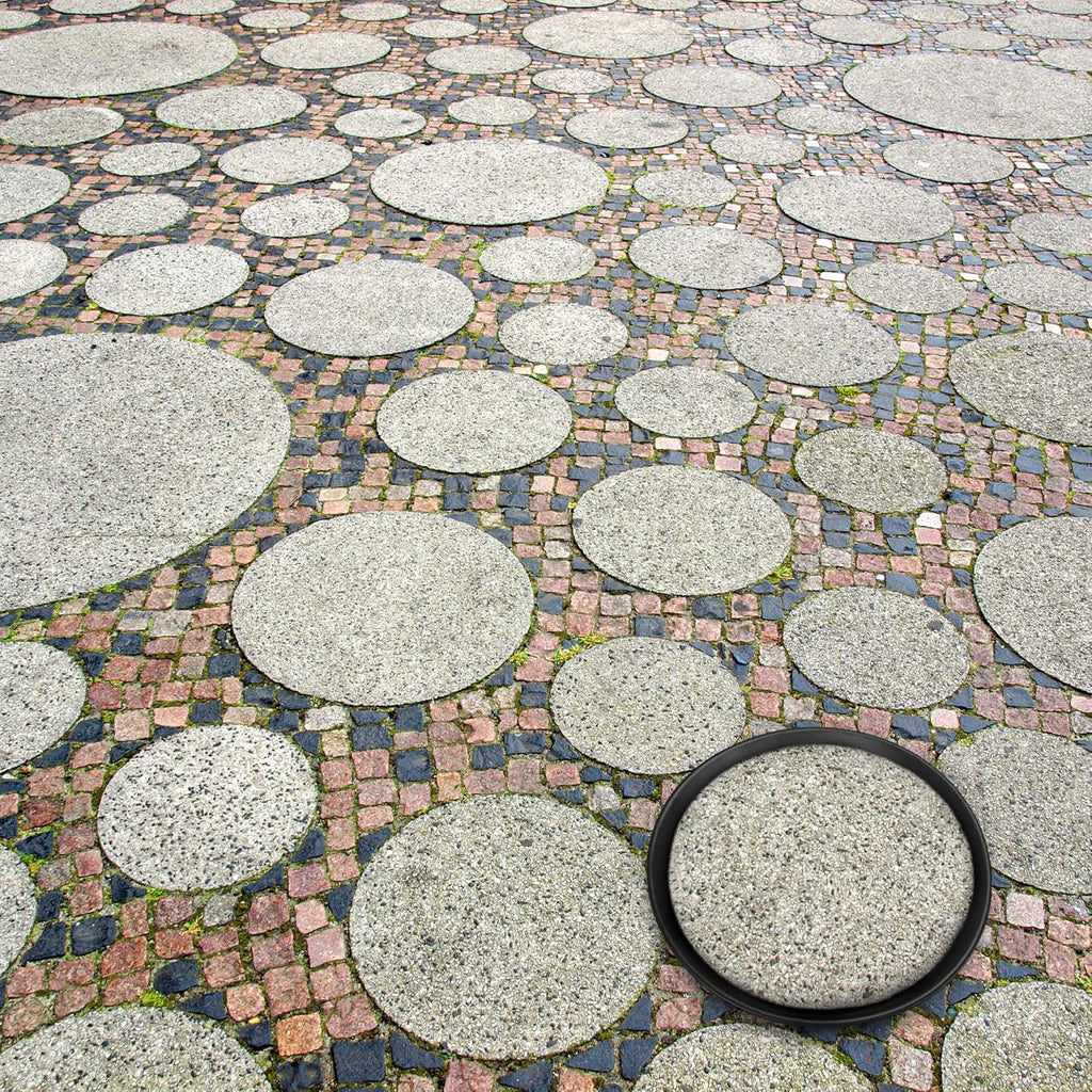 U0U 3 Size Round Stepping Stone Mold,10" 11.4" 12.6" Cement Molds for Concrete,White Plastic Concrete Molds for Casting Garden Pathmate Pavement Precast and Forms Walkway